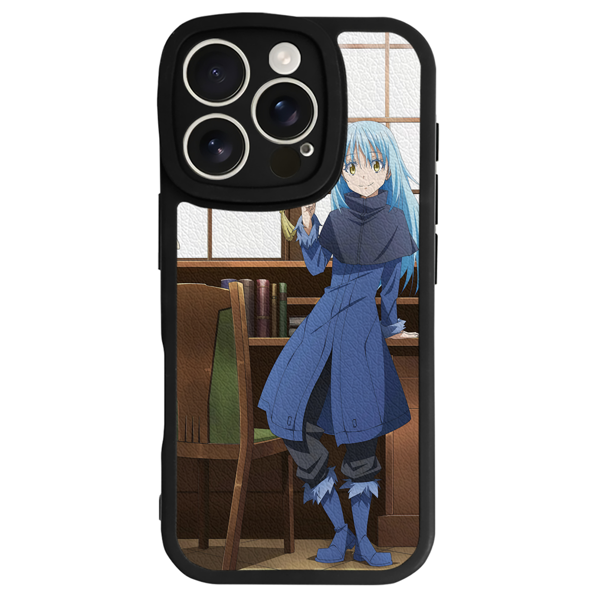 （画像用） 転スラ Regarding Reincarnated to Slime 【iPhone 16シリーズ対応】シリコンスマホケース（レザー調） 材質：シリコン